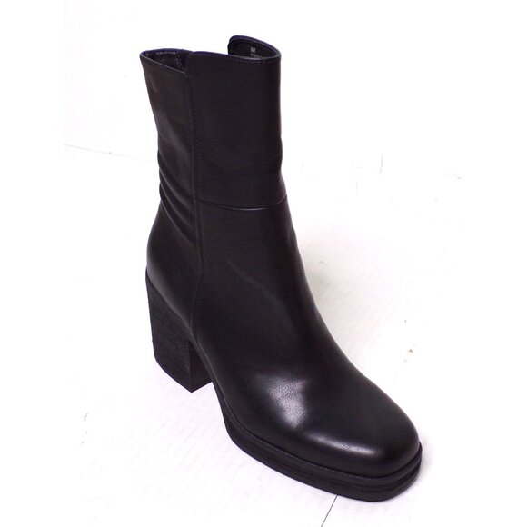 🆕KORKS Moergan Block Heel Side Zip Boot 9 Black - Picture 11 of 12